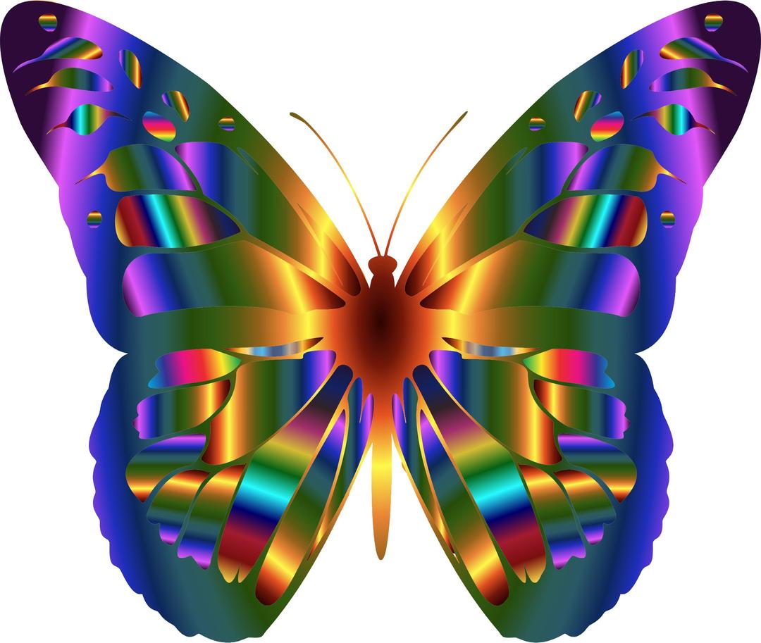 Iridescent Monarch Butterfly 2 png transparent