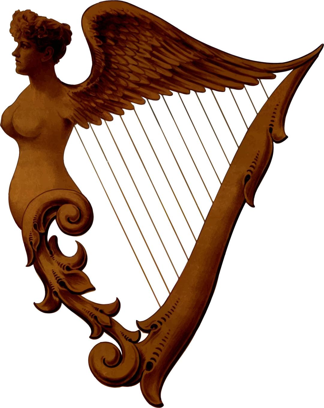 Irish harp png transparent