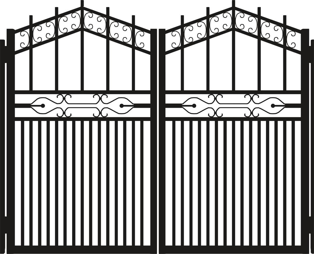 Iron Gate Silhouette png transparent