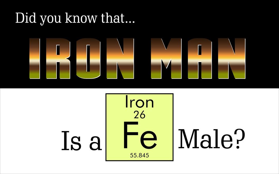 Iron Man Is A Fe-Male png transparent
