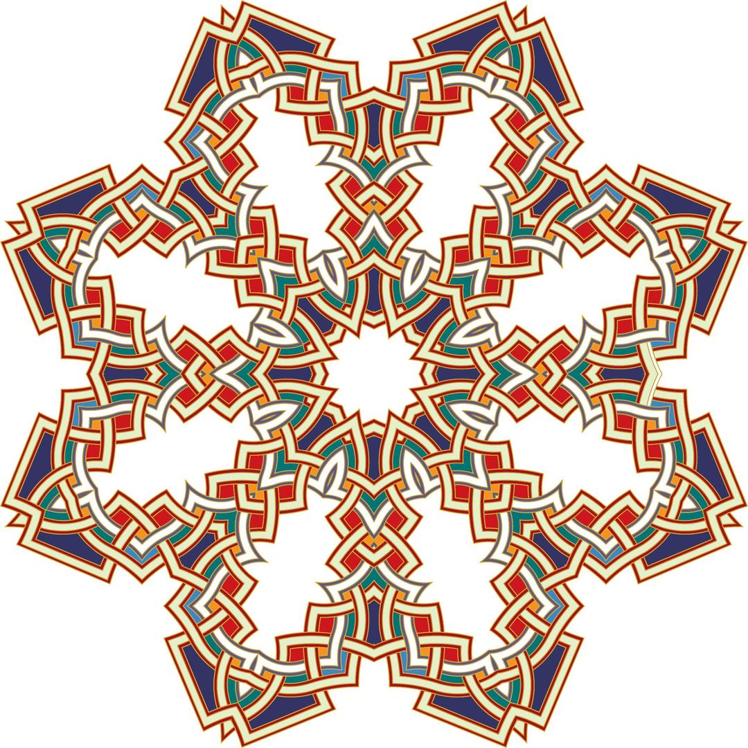 Islamic Geometric Art 2 png transparent