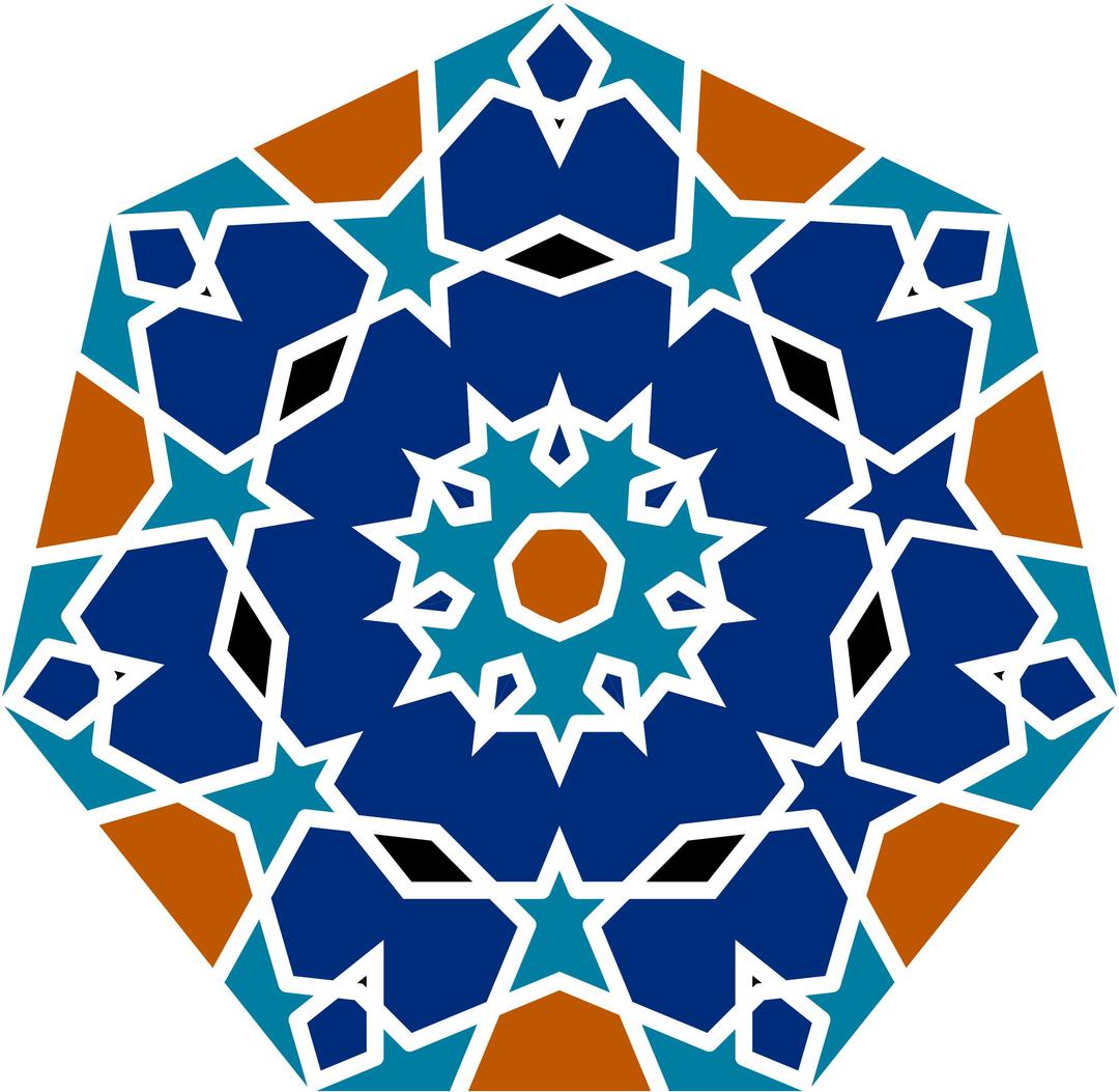 Islamic Geometric Tile png transparent