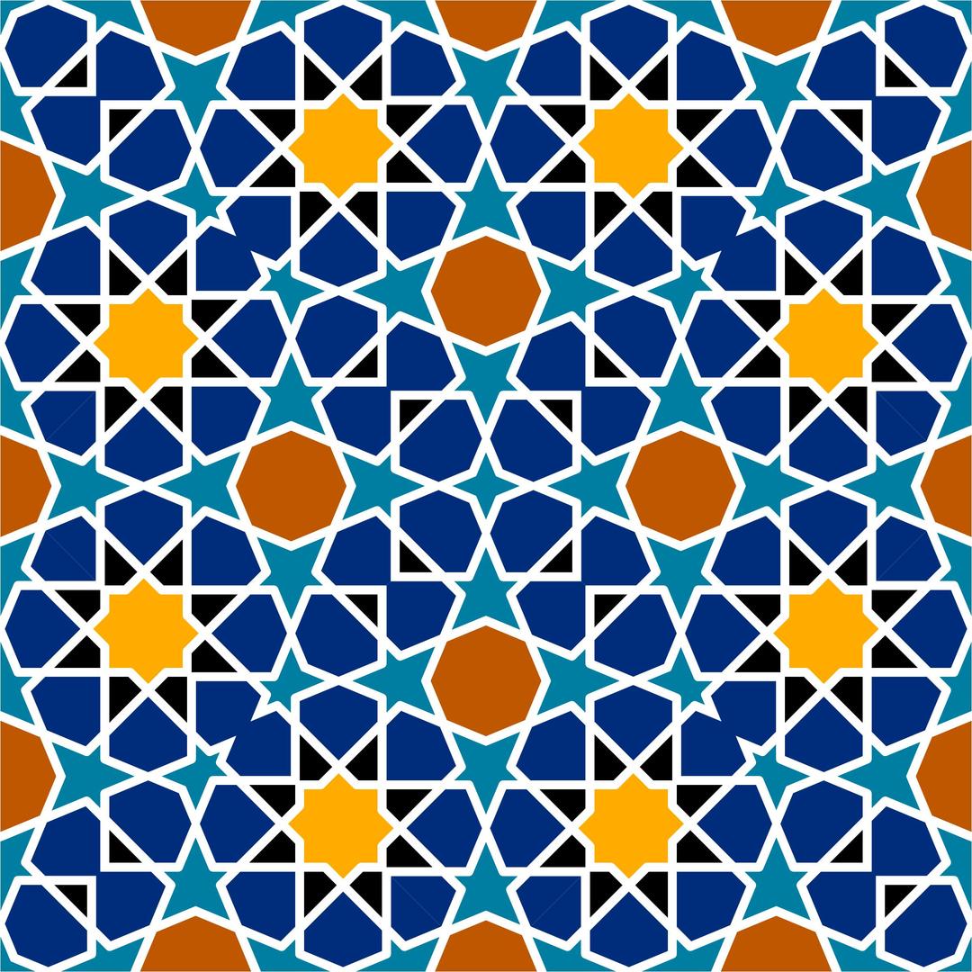 Islamic Geometric Tile 2 png transparent