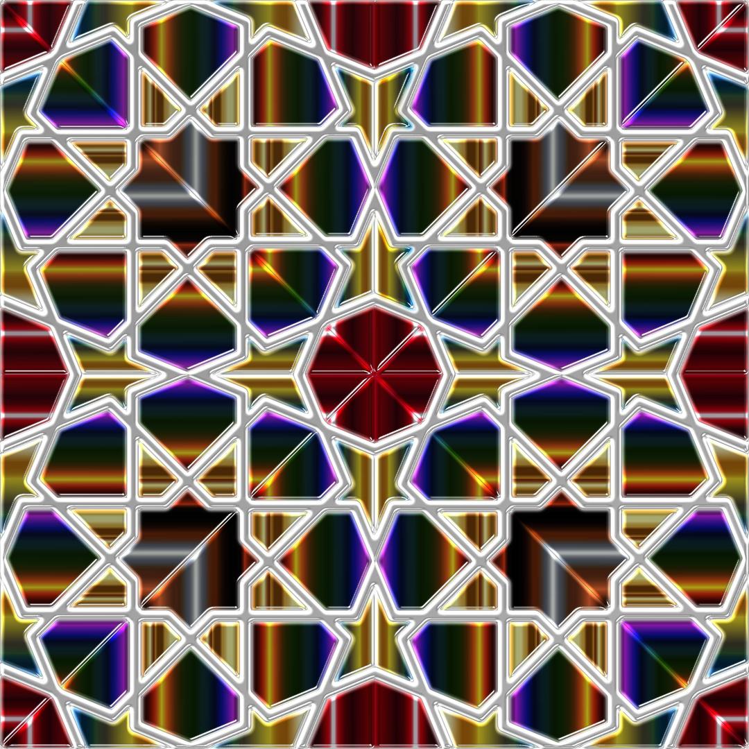Islamic Geometric Tile 9 png transparent