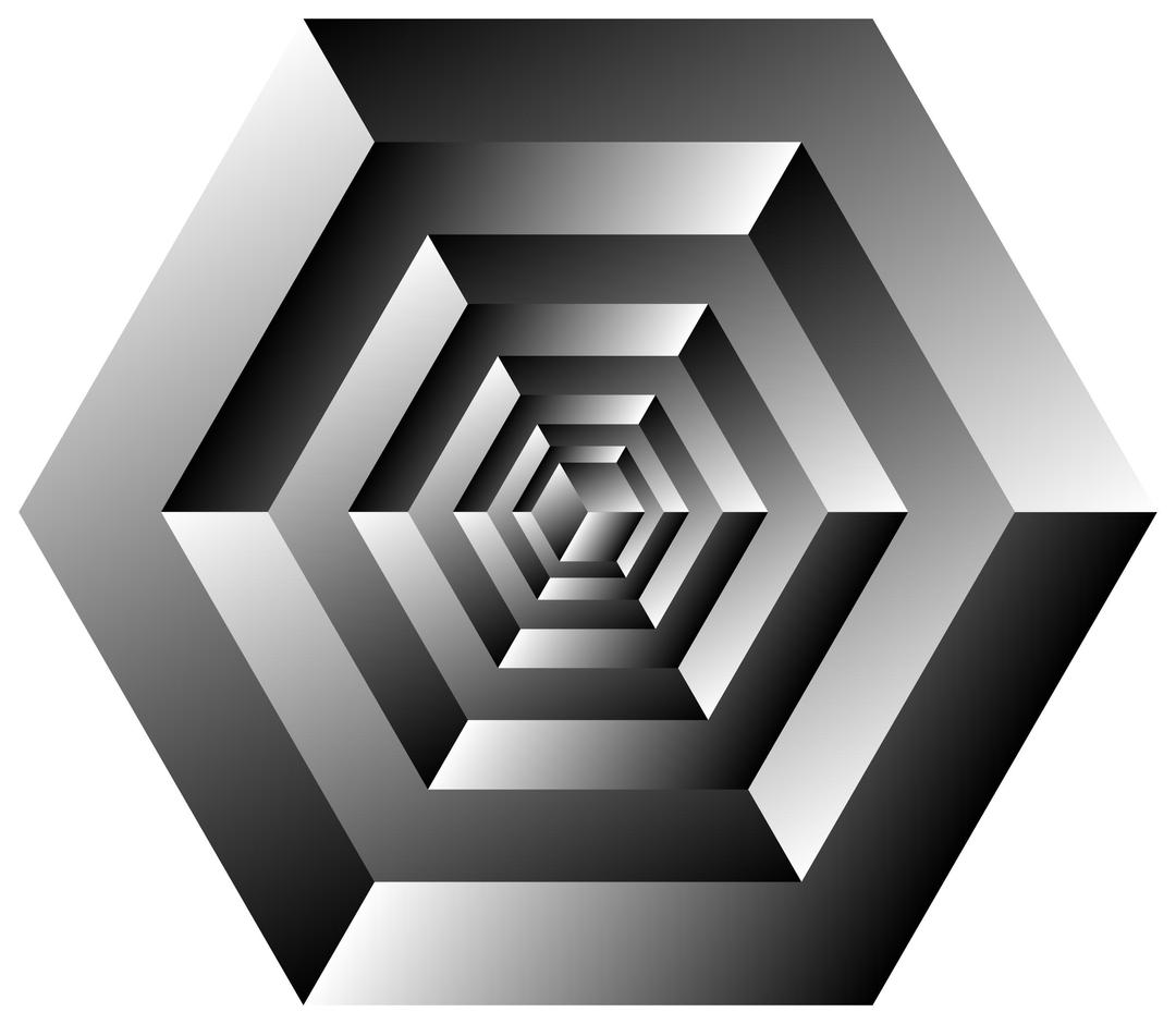 Isometric Cube Illusion Rotated png transparent