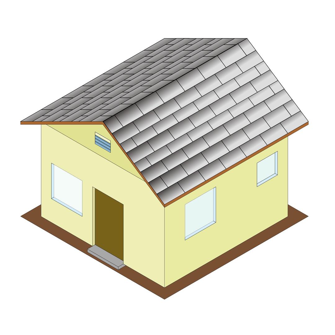 Isometric House png transparent