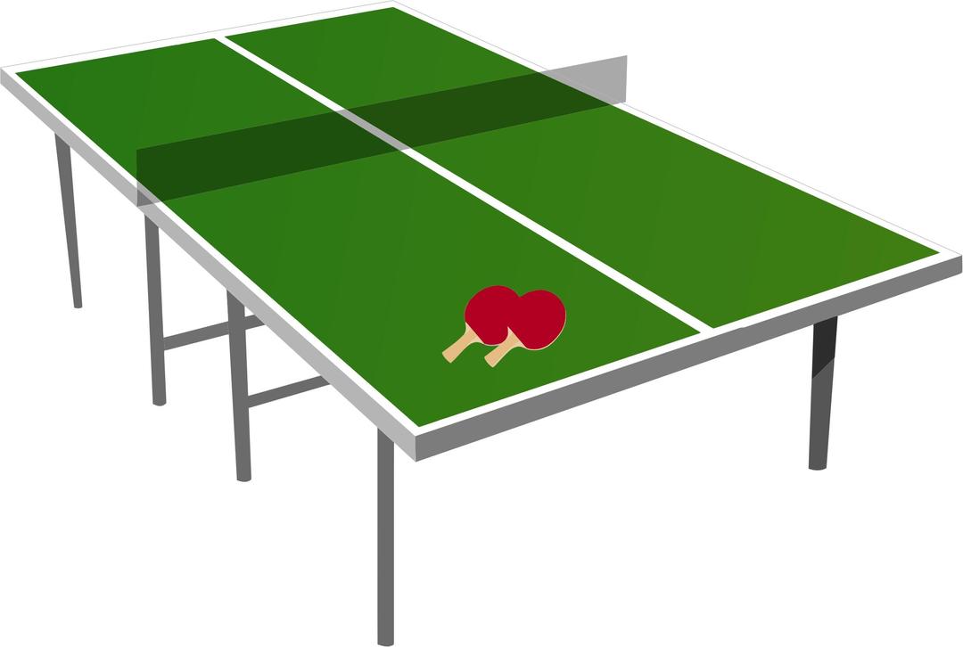 Isometric Ping Pong Table png transparent