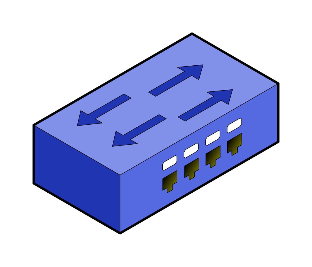 isometric switch with border png transparent