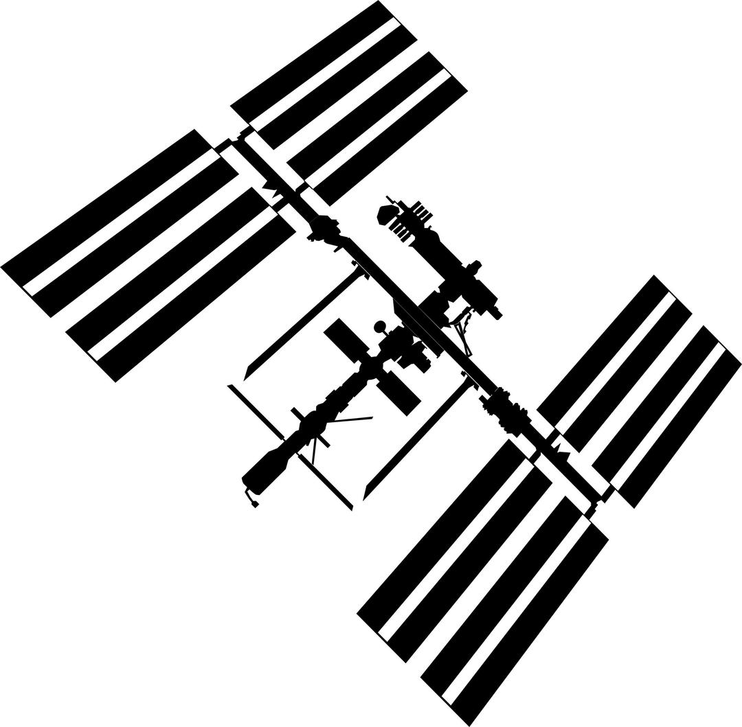 ISS Silhouette png transparent