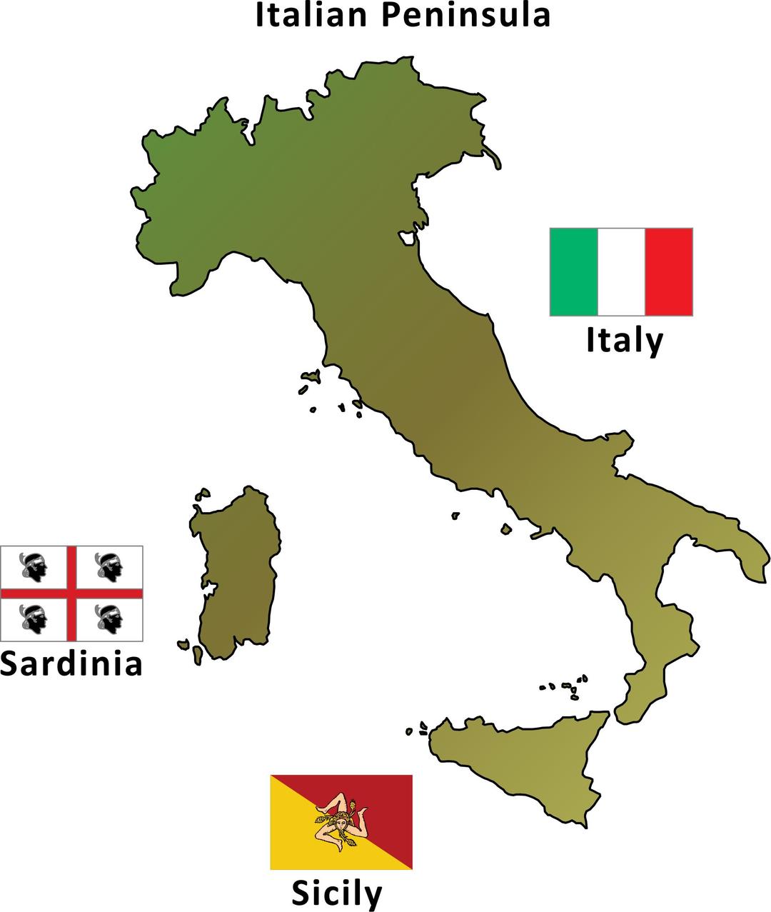 italian peninsula png transparent