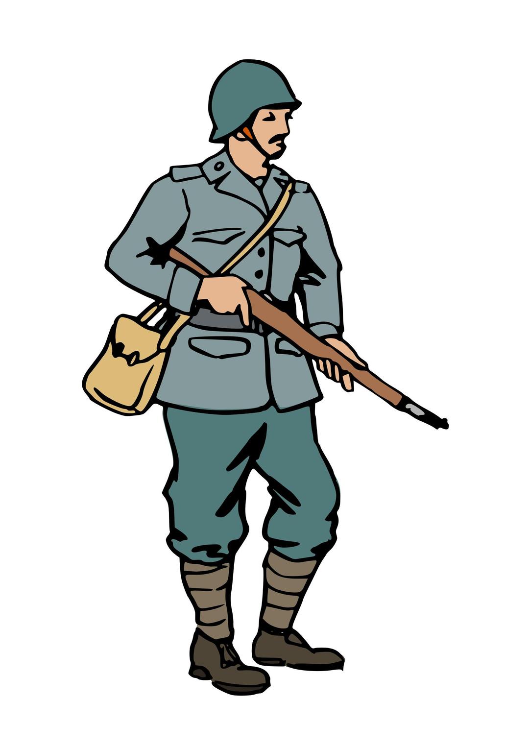 Italian soldier of WW2 png transparent