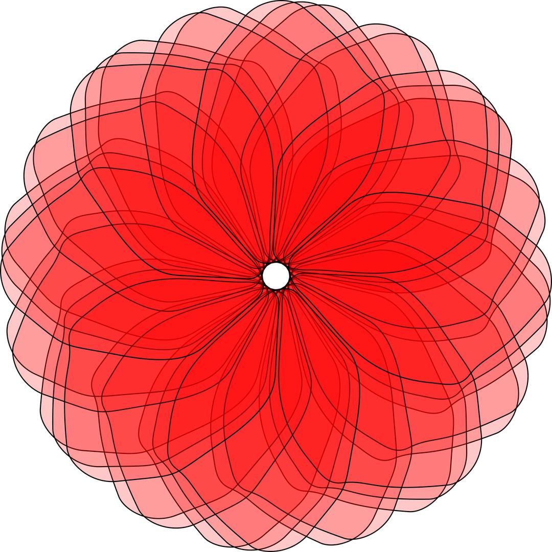 Iterative flower (01) png transparent