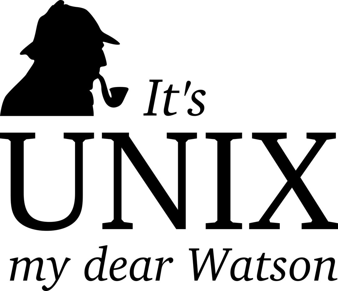 It's UNIX my dear Watson png transparent