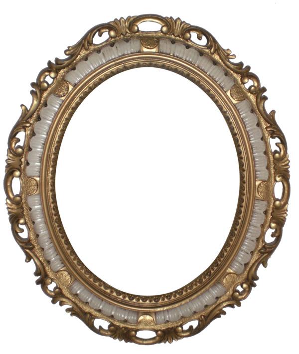 Ivory and Gold Frame png transparent