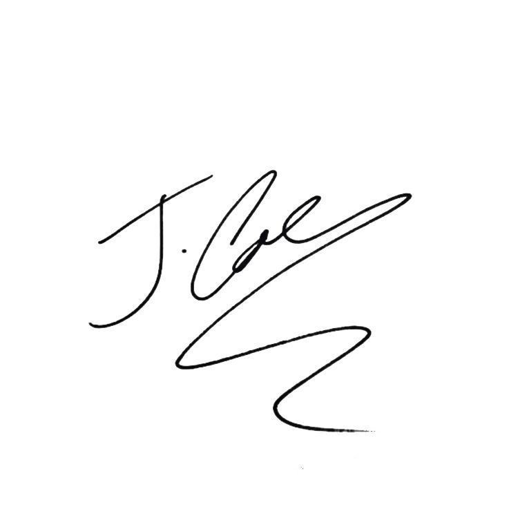 J. Cole Signature png transparent