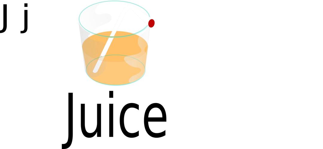 J for Juice png transparent