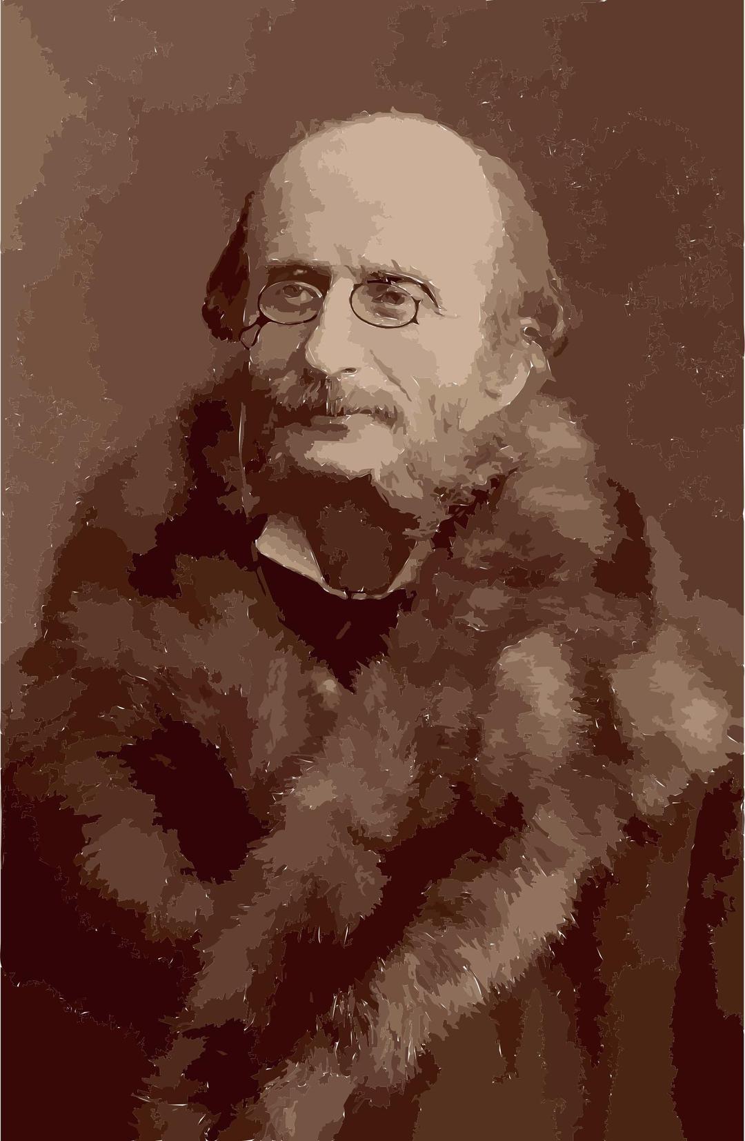 Jacques Offenbach by Nadar png transparent