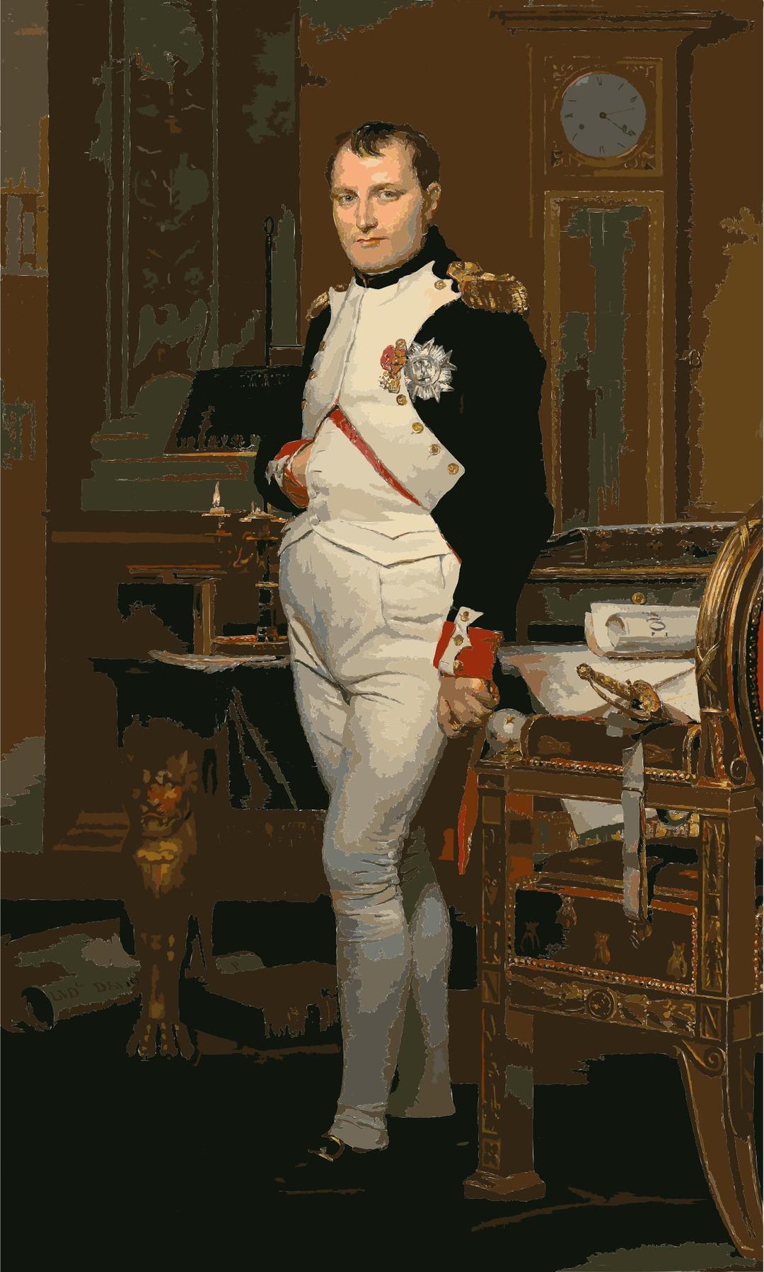 Jacques-Louis David - The Emperor Napoleon in His Study at the Tuileries - Google Art Project png transparent
