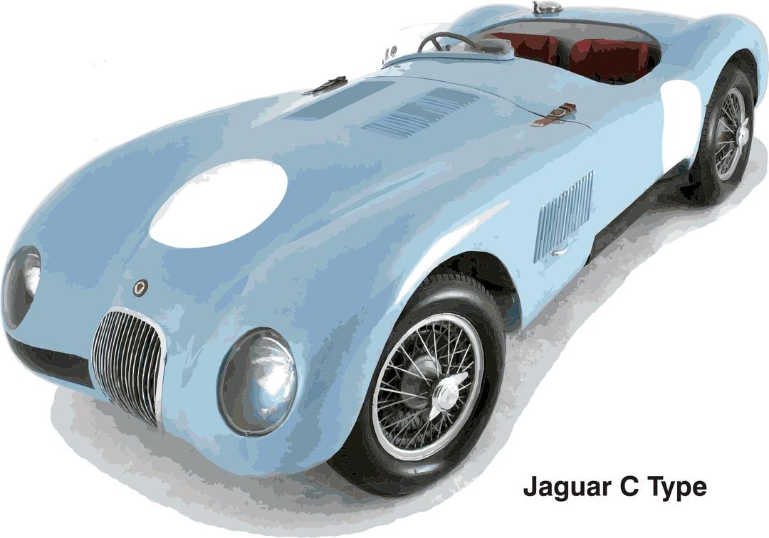 Jaguar C Type, year 1951 png transparent