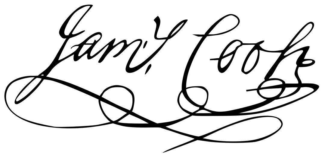 James Cook Signature png transparent