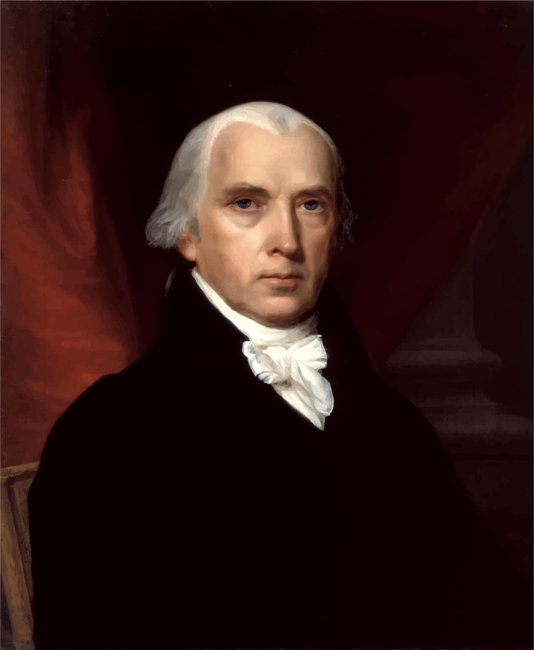 James Madison Portrait 1816 png transparent