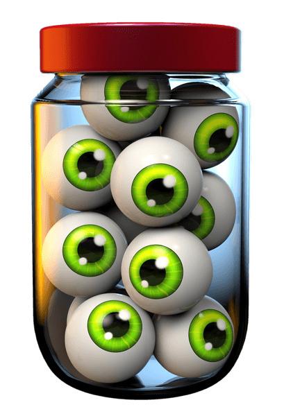 Jar Of Eyeballs Halloween png transparent