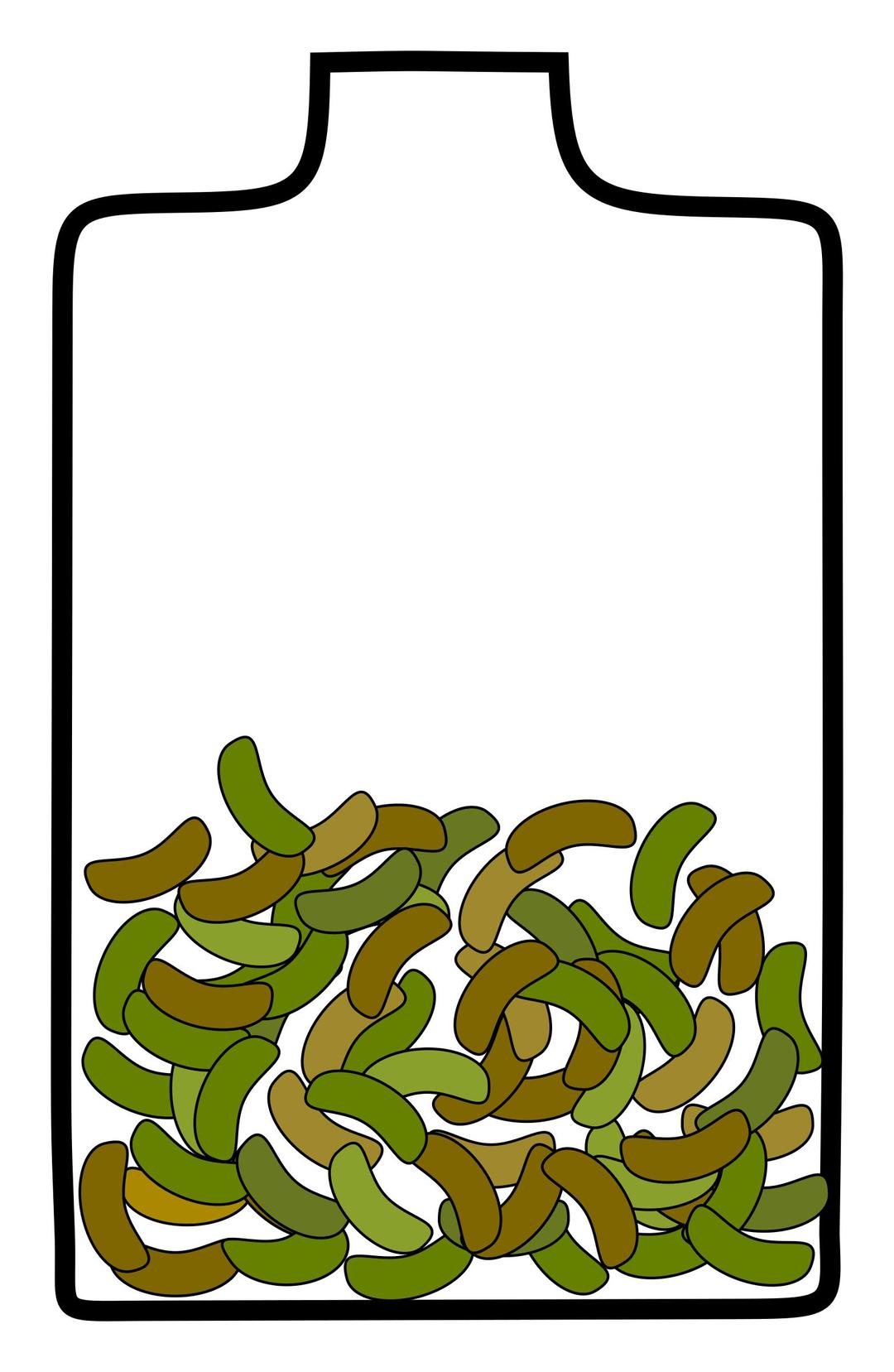 jar with beans png transparent
