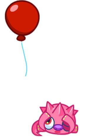 Jarvis the Pointy Pinkipine Afraid Of Balloon png transparent