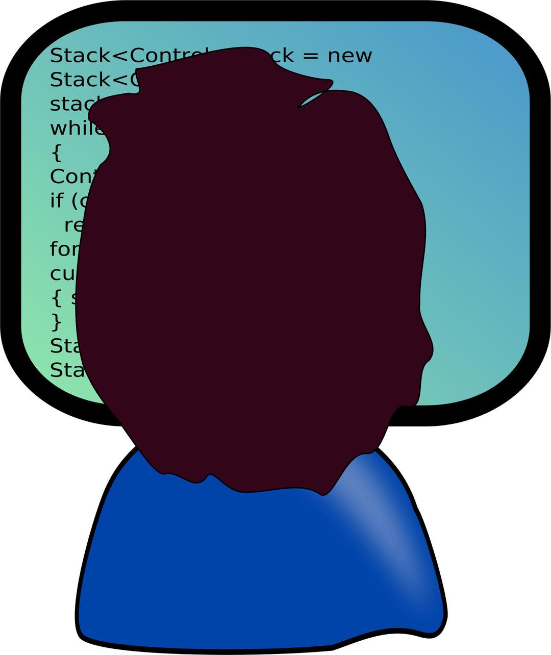 Java programmer with medium-length hair png transparent