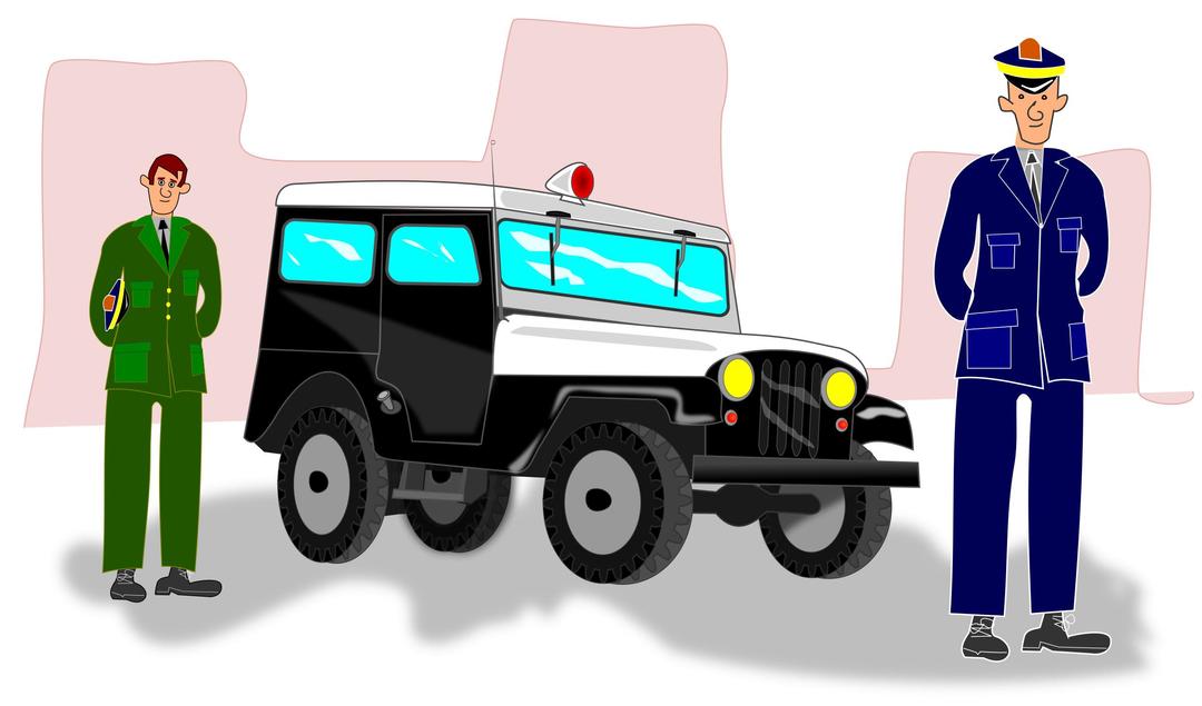 jeep de policia anos 60 png transparent