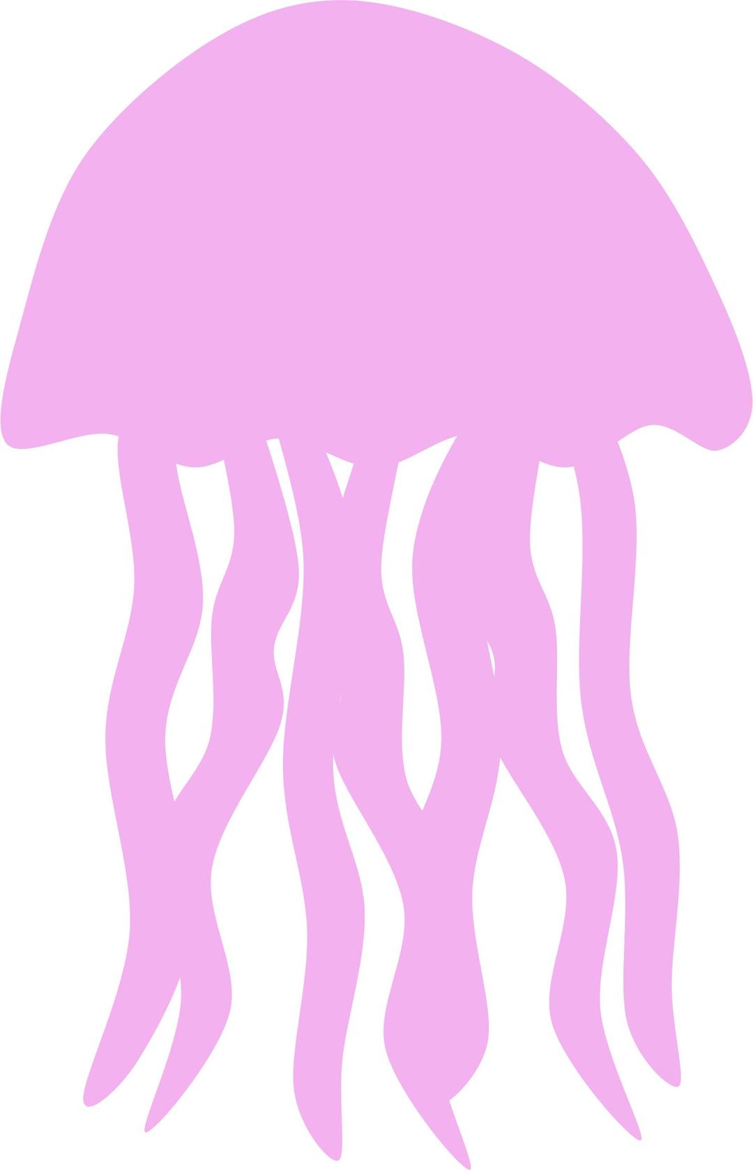 Jellyfish Silhouette png transparent