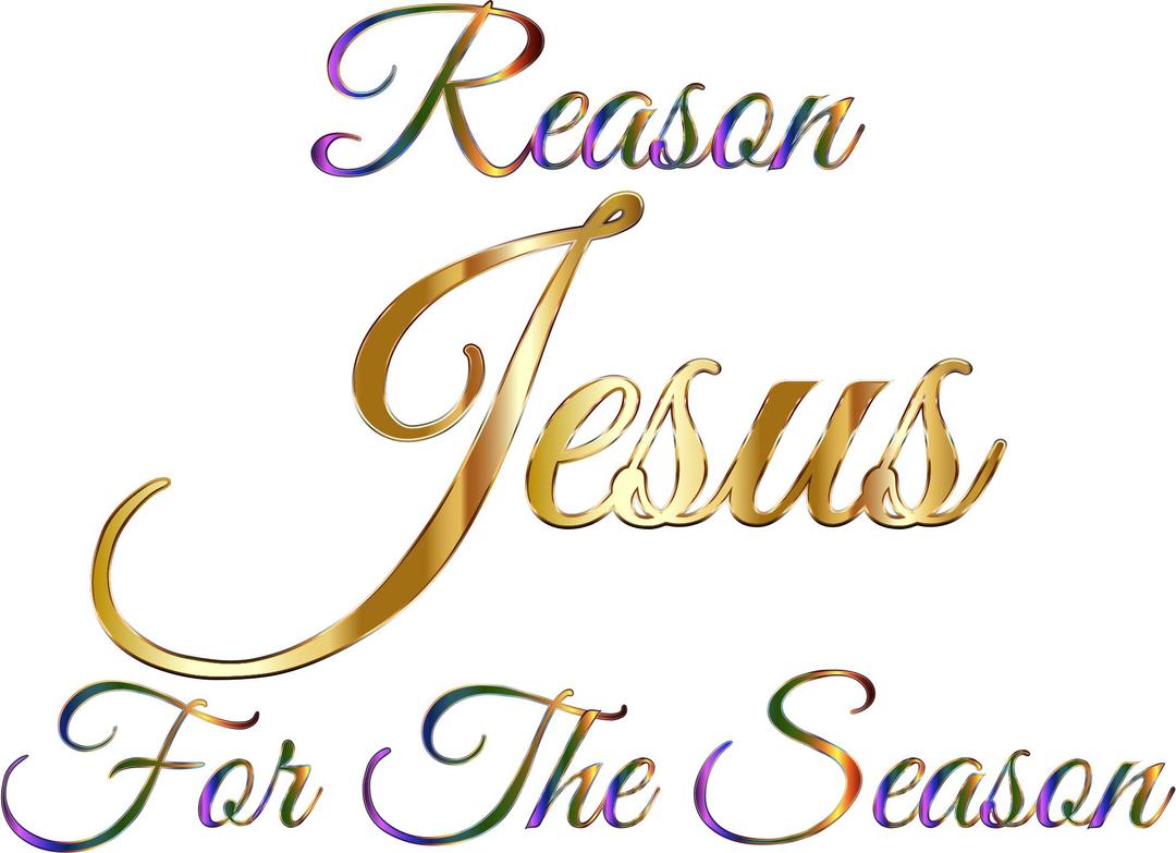 Jesus Reason For The Season Typography Without Background png transparent