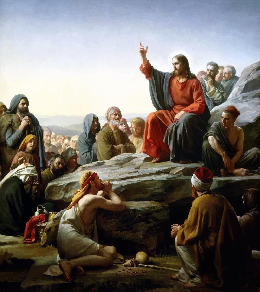 Jesus Sermon On The Mount png transparent