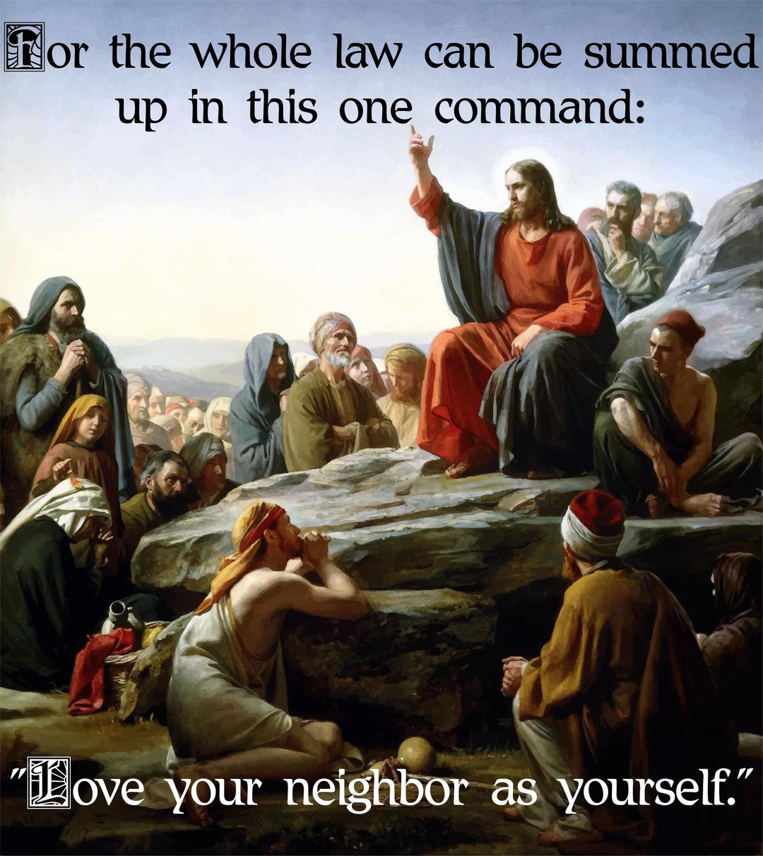 Jesus Sermon On The Mount Command png transparent