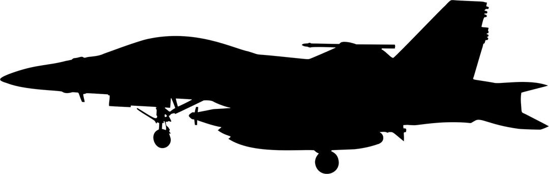 Jet Fighter Silhouette png transparent
