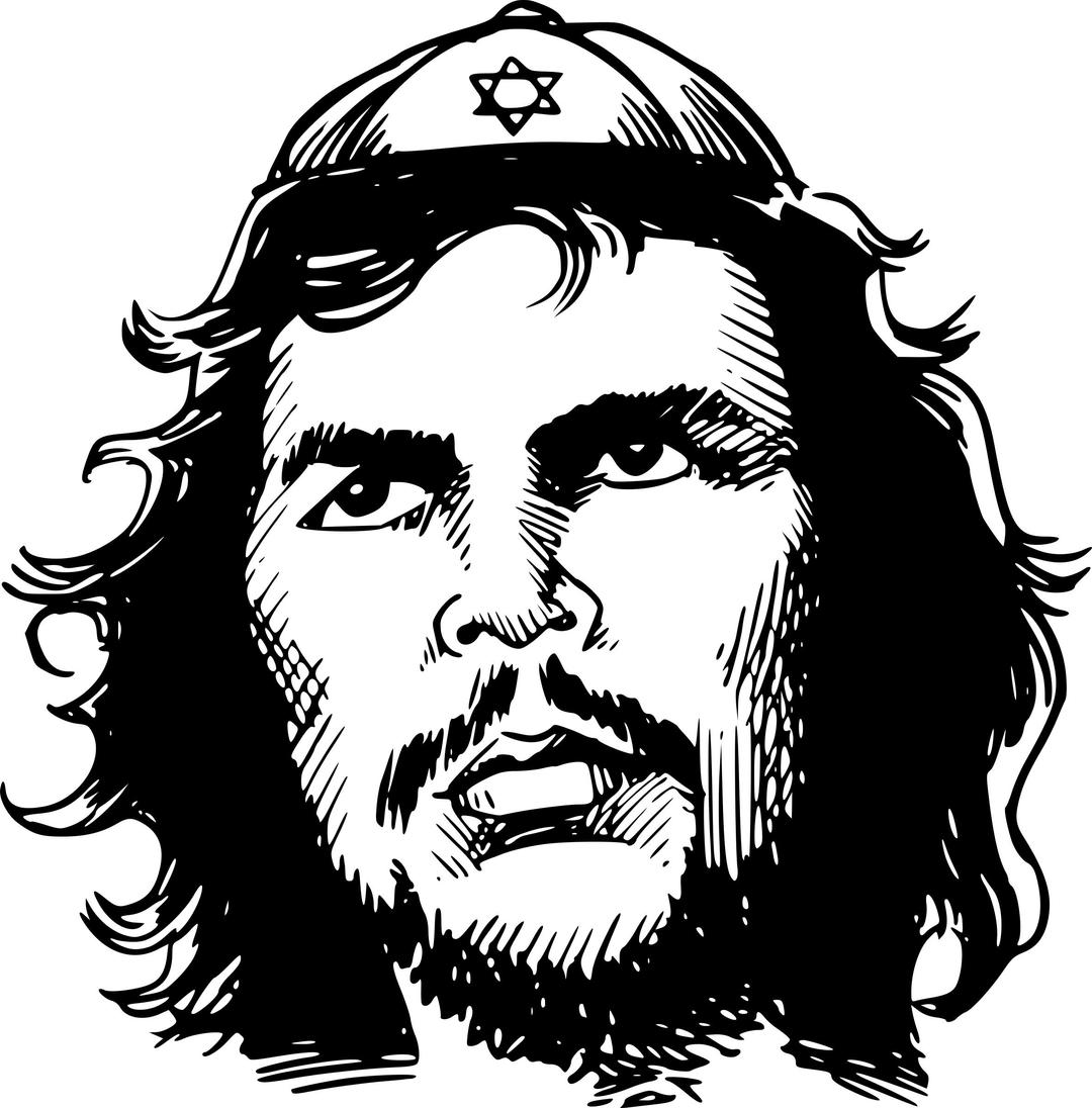 Jew Guevara (by Latuff) png transparent