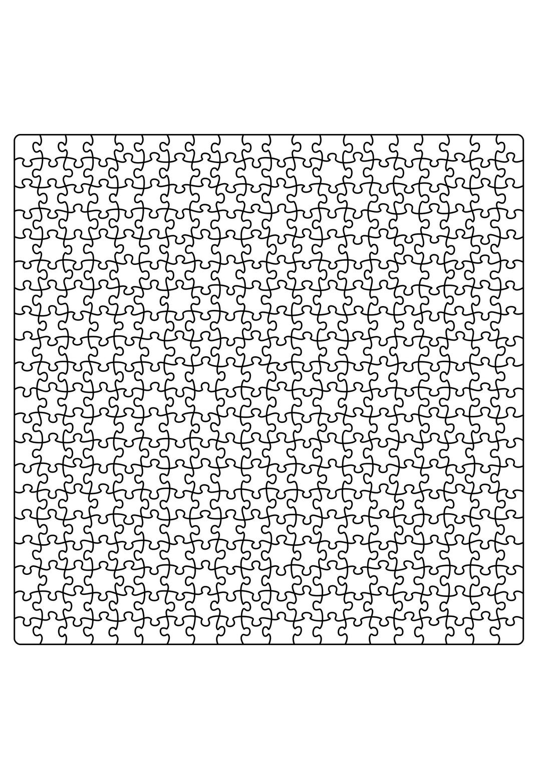 Jigsaw Puzzle A4 20 x 20  png transparent