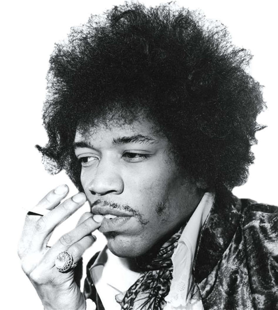 Jimi Hendrix Posing png transparent