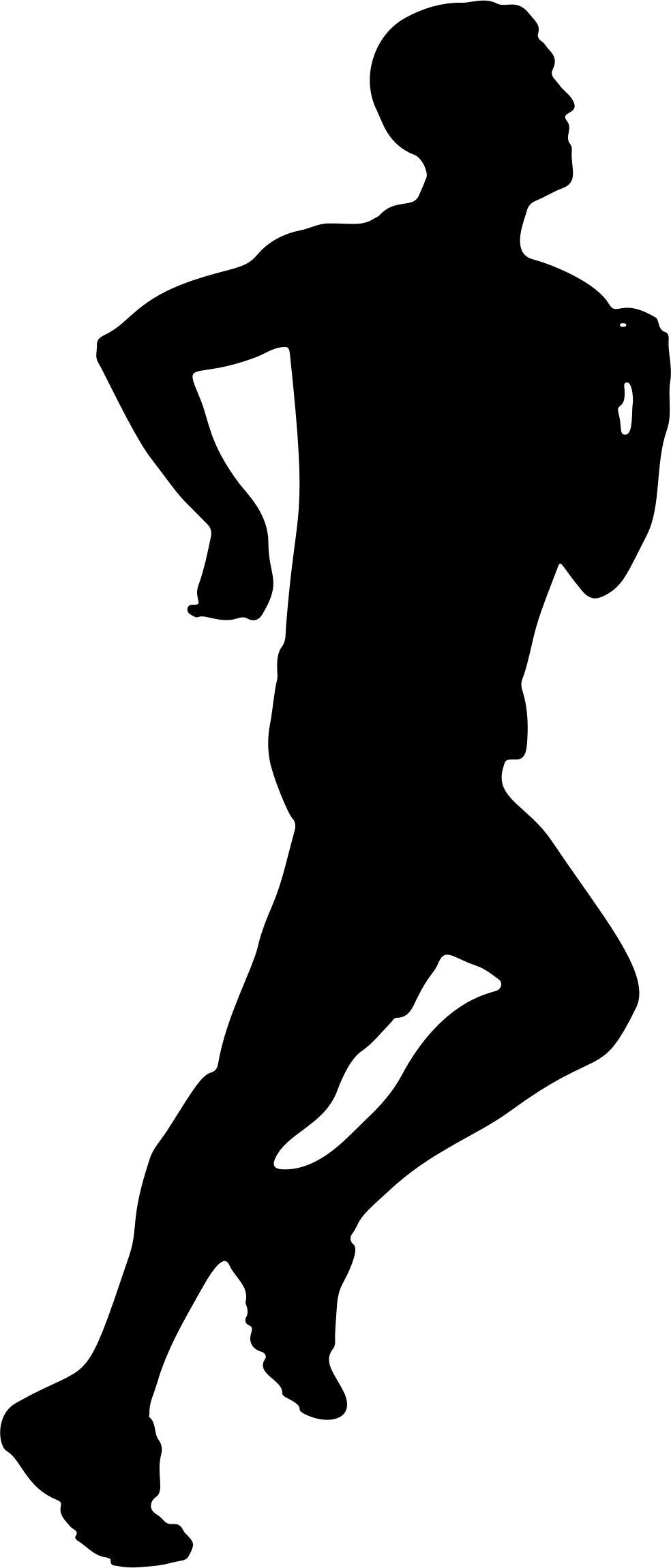 Jogging Man Silhouette png transparent