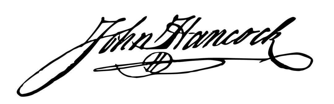 John Hancock Signature png transparent