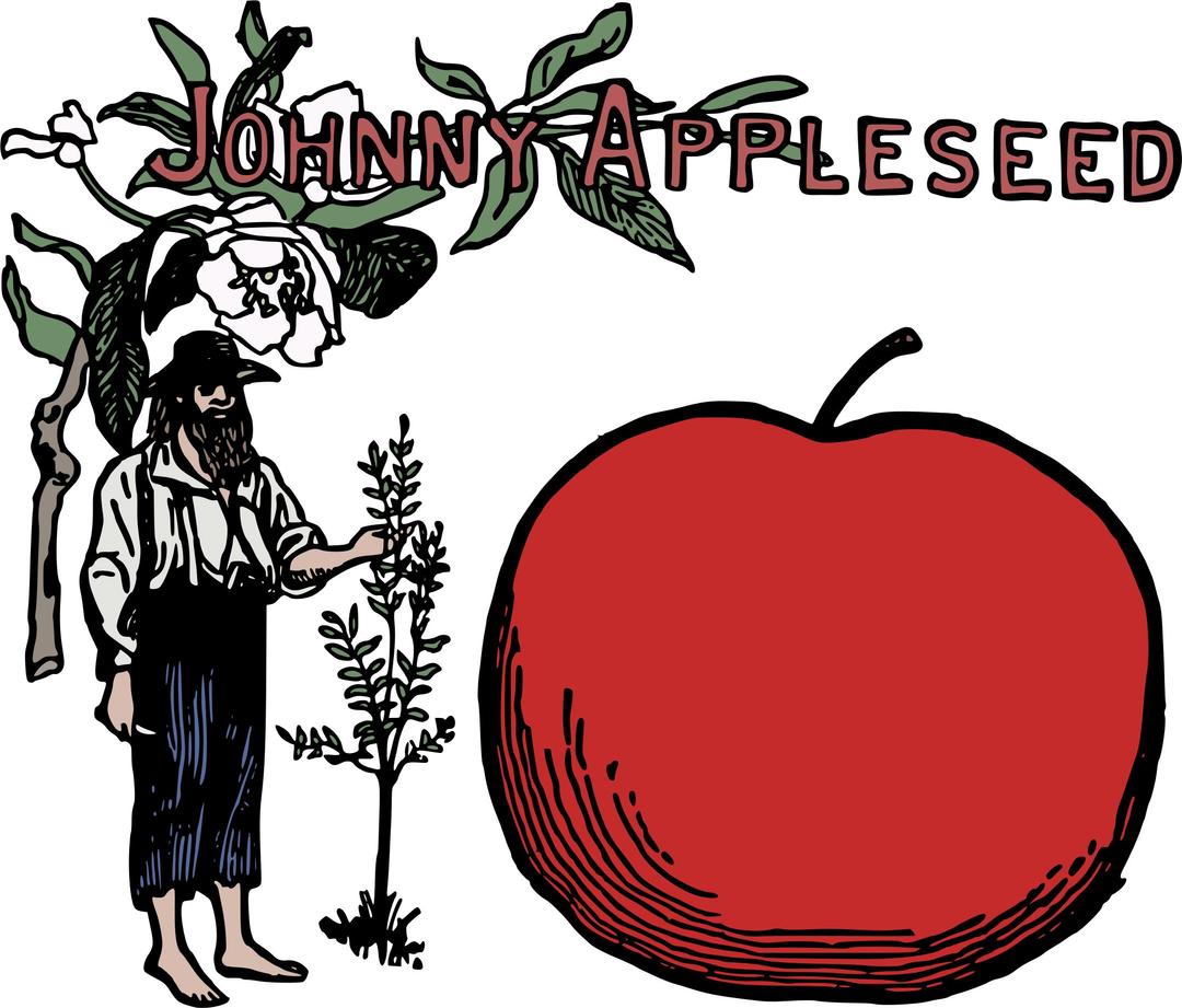 Johnny Appleseed Colour png transparent