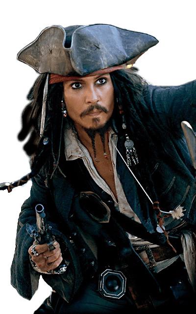 Johnny Depp Pirate png transparent