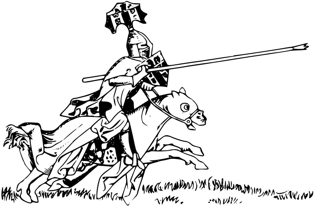 Jousting knight 1 png transparent