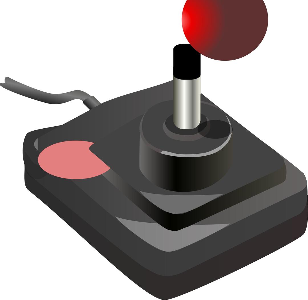 joystick black red petri 01 png transparent