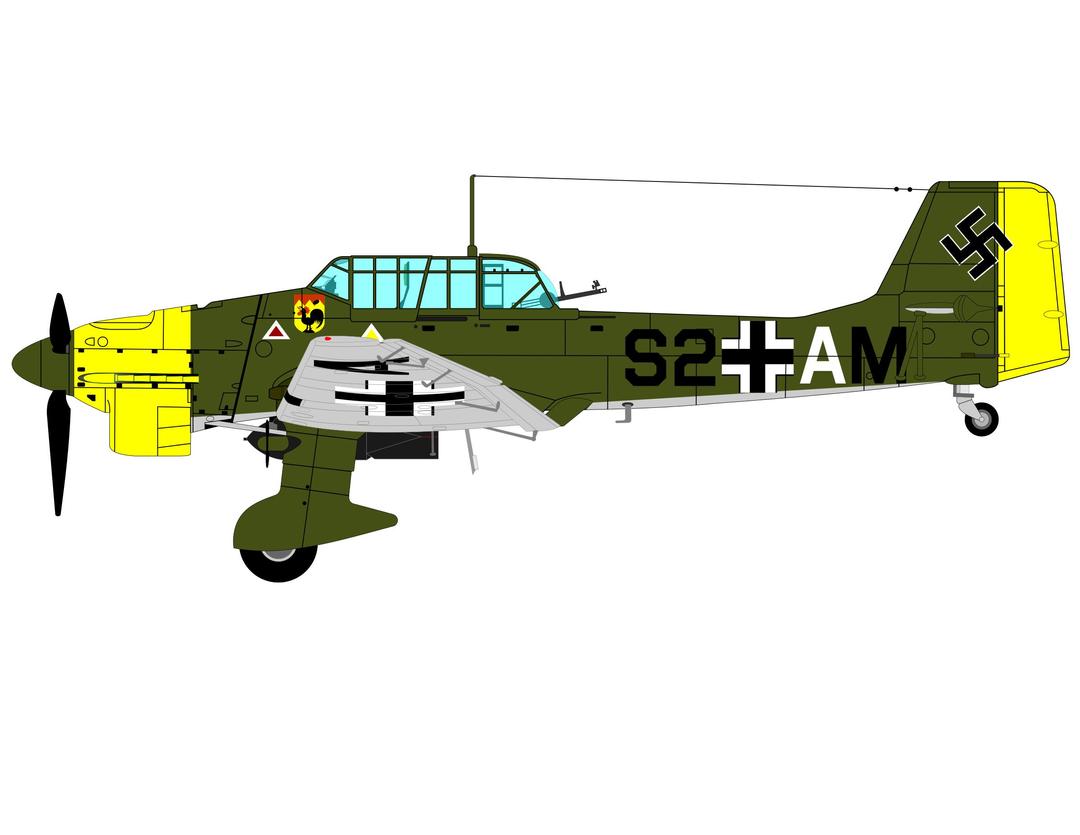 JU-87-B Stuka png transparent