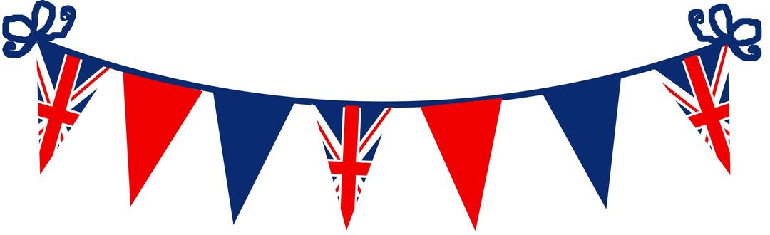 Jubilee bunting png transparent