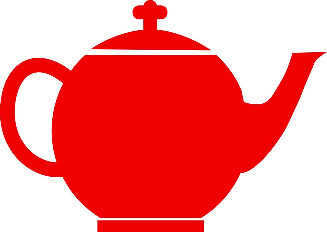 Jubilee tea pot red png transparent