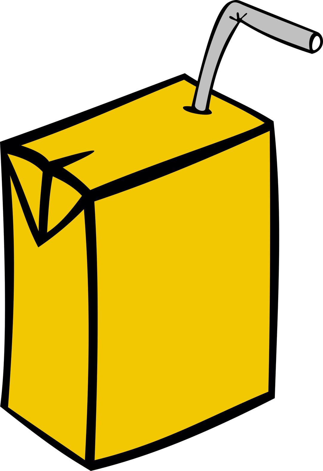 Juice Box with Straw png transparent