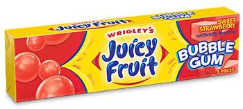 Juicy Fruit Chewing Gum png transparent