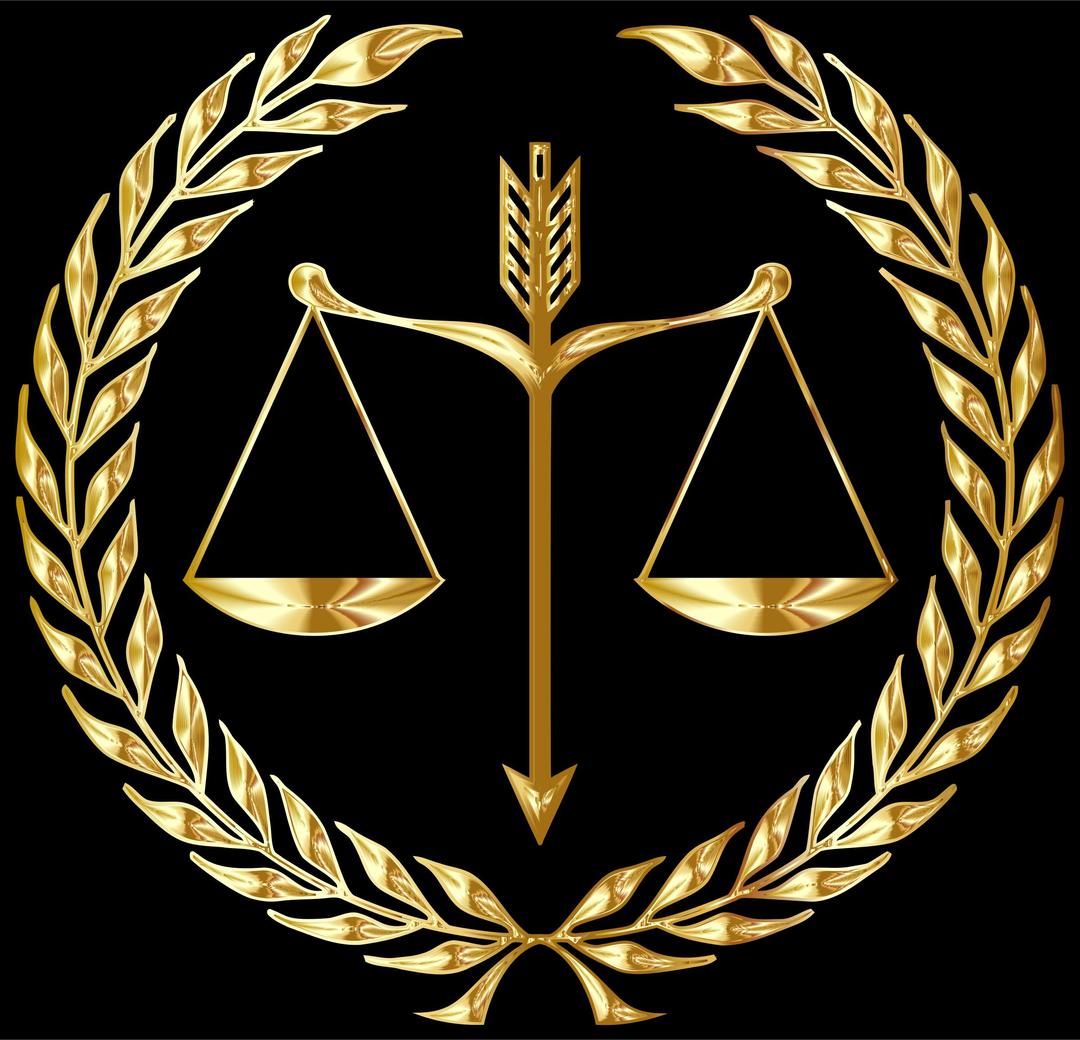 Justice Emblem Gold png transparent